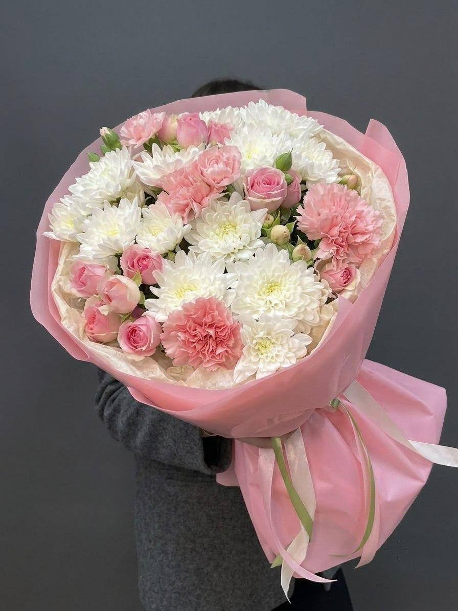 Авторский букет: «Легкий румянец»